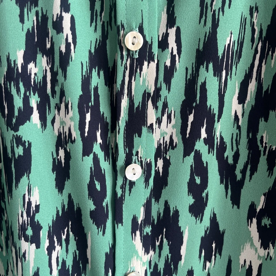 Women’s Marks And Spencer’s Blouse Size 16 Petite Print Collar Smart Office  - Image 4 of 4