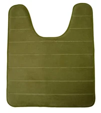 Sage Green Memory Foam Bathroom Mat, Soft and Comfortable U-Shaped, Thick Wat...