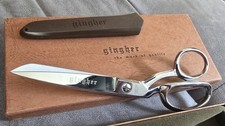 NEW Vintage Gingher 8" Knife Edge Dressmaker Shears&ndash;Chrome Brazil Original Box