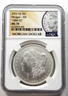 '1884-CC' $1 Fiji Morgan Dollar 1 oz Fine Silver NGC MS70 FDI 2023 Carson City