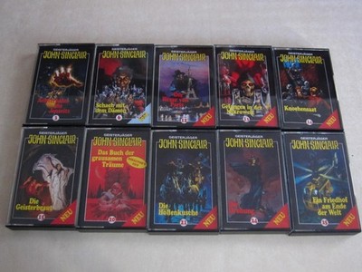 10 x spv Kassetten Geisterjäger John Sinclair Folgen ... MC Hörspiel  *Sehr Gut*