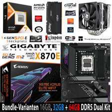 PC Bundle Ryzen 7 9800X3D Gigabyte X870E Aoru...