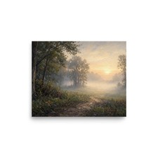 Living Earth ? Mist Forest Path | Fine Art Print | Matte | Ready to Frame