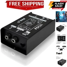 Direct Injection Audio Box - 2.36" x 4.09" Passive DI Unit Hum Eliminator w/ ...