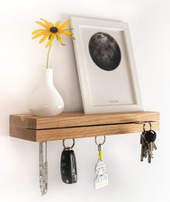 | Schlüsselbrett MAGNETISCH aus Holz, modern | Eiche | Schlüssel Organizer | ...