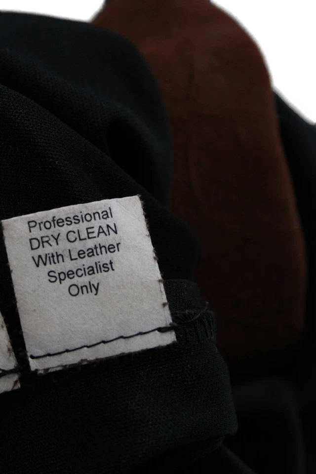 Vestido Lápiz Bailey 44 Para Mujer Cuero Gamuza Retazos Sin Mangas Marrón Talla S Foto 4 de 4