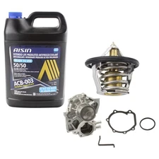 AISIN Blue Engine Coolant Water Pump Thermostat Kit For Forester Impreza WRX H4