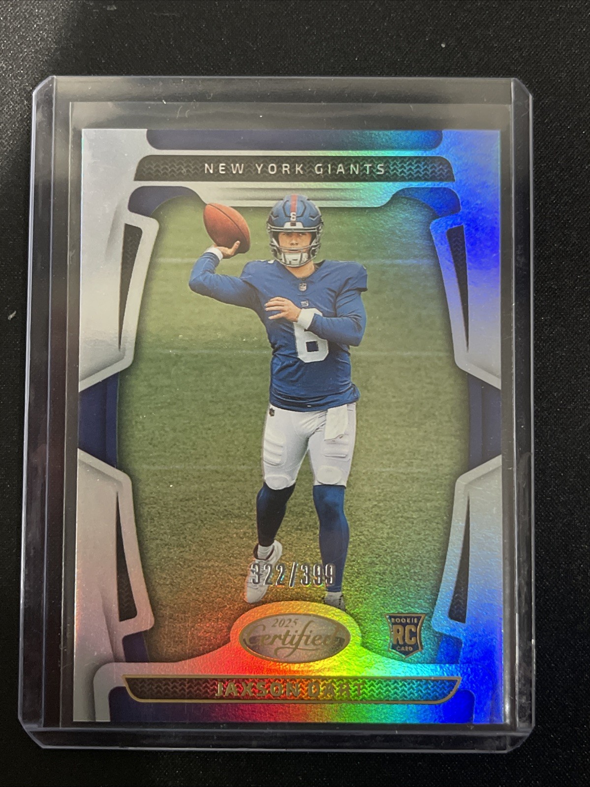 2025 Panini Certified - Rookies Jaxson Dart #150 Mirror /399 (RC)