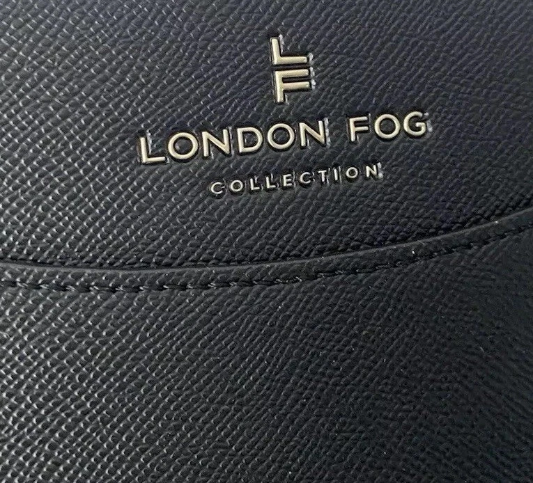 London Fog Taylor Studded Crossbody Shoulder Bag Purse Black Small - Image 2 of 4