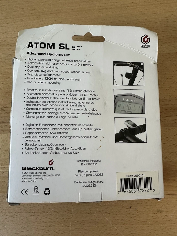 Blackburn Atom SL 5.0 Advanced Cyclometer New Open Box - Image 2 of 4