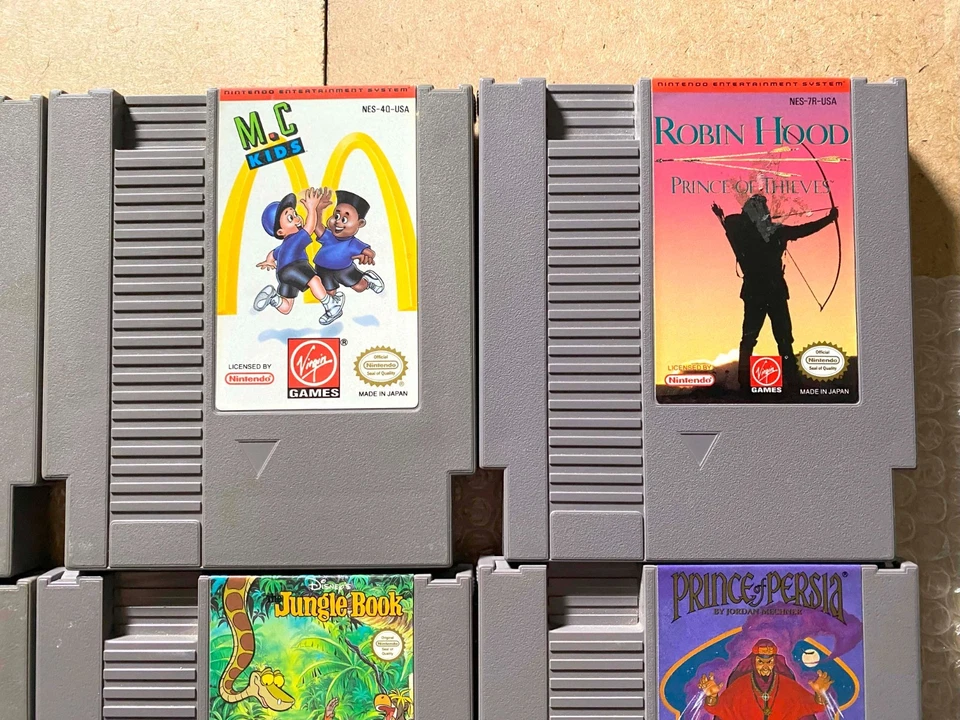 LOT OF 9 Virgin Games NES Games (M.C. Kids Color Dinosaur Jungle) - CARTS ONLY - Image 3 of 4