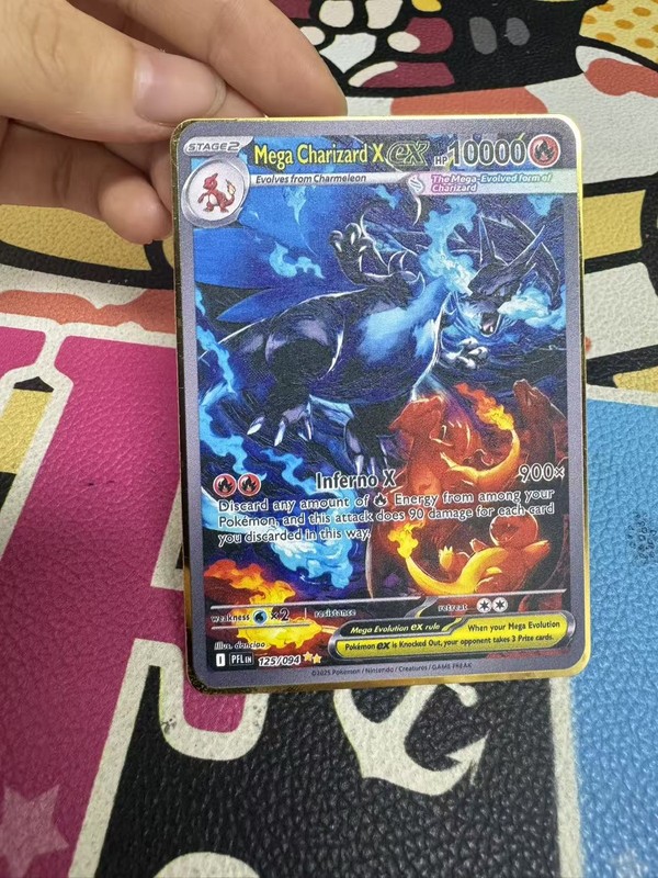 Metal Card Mega Charizard X ex 125