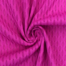 Intense Fuchsia Pink Famous Maker Stretch 3D Mesh Yoga Activewear Fabric