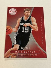 2012-13 Totally Certified Matt Bonner 210/499 Totally Red Spurs SP MS1