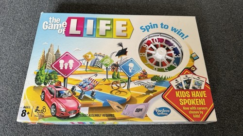 The Game Of Life Spin to Win Board Game Hasbro 2014 98% complete missing 4 pegs - Picture 5 of 7