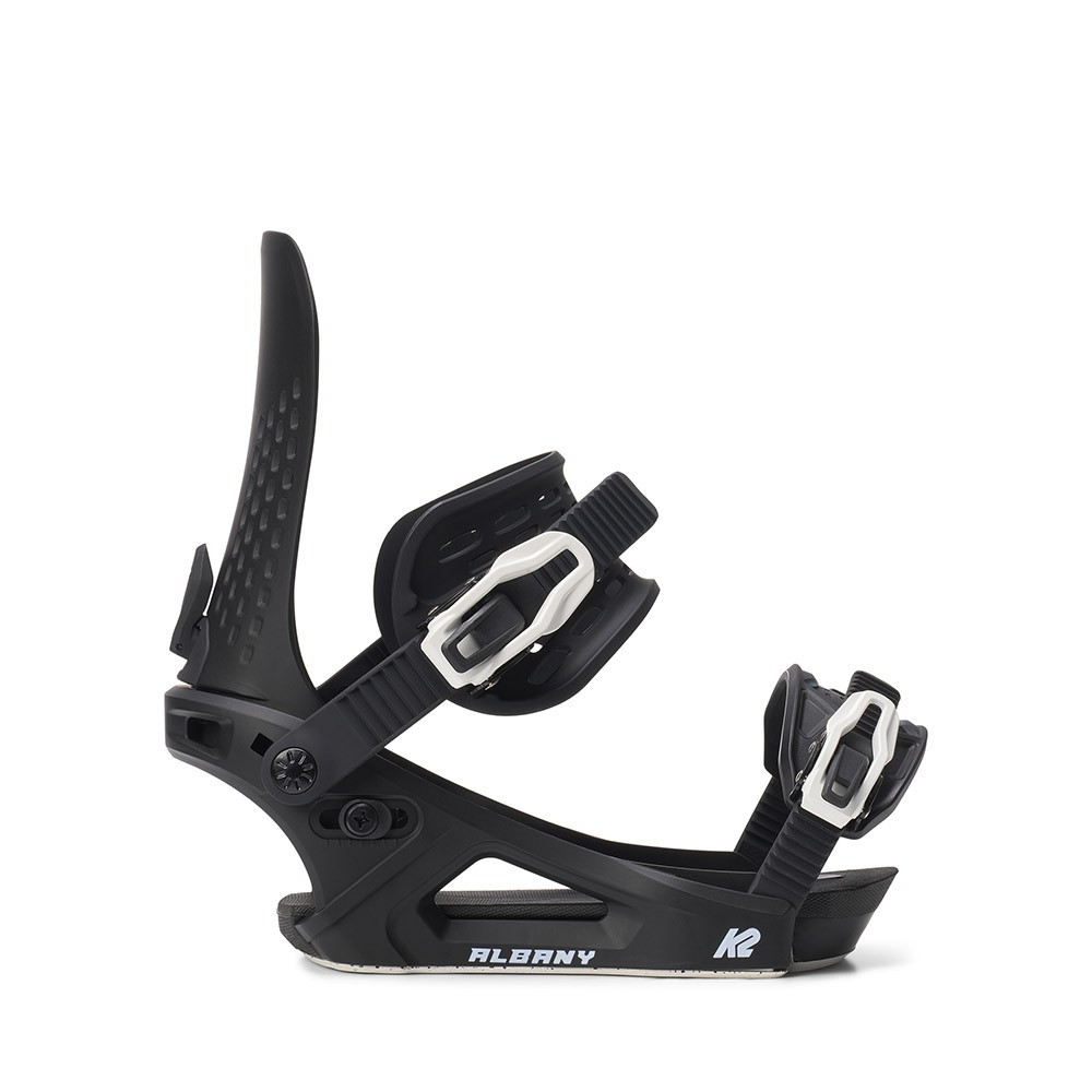 Fixations de snowboard Albany Black noires pour homme taille M