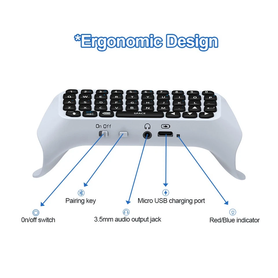 3.5mm WirelESS Gaming Controller Keyboard Bluetooth Gamepad - Image 2 of 4