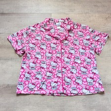 Hello Kitty Sleepwear Pink Top Women's Size L Sanrio