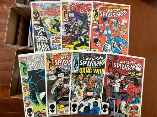 Amazing Spider-Man Run 7 w4 KEYS: FN+ to VF & Up #279-285 Marvel 1986/87 $8 Ship