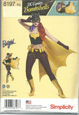 Simplicity 8197 Misses Cosplay BATGIRL Batwoman DC Comics Costume Pattern NEW