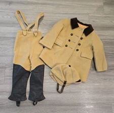 VINTAGE YOUTH EQUESTRIAN GEAR FIELDSTON RIDING COAT JACKET HAT PANTS CHILDS SZ 3