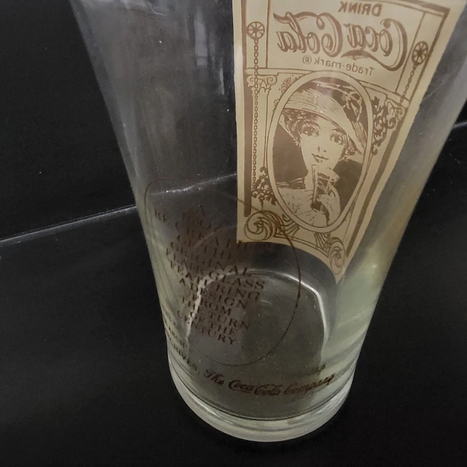 Vidrio estilo Coca Cola diseño retro vintage victoriano dama The Archives 16 OZ Foto 3 de 4