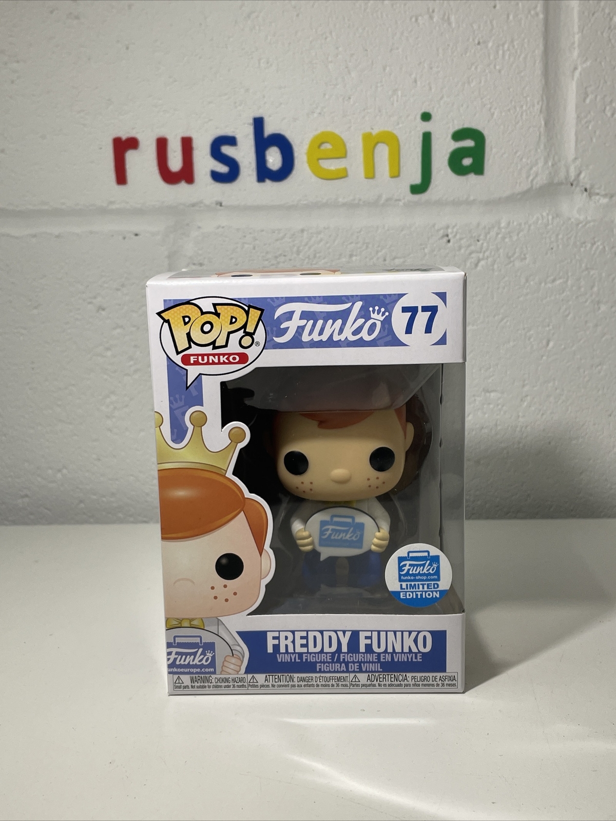 Funko Pop! Freddy Funko 77 Limited Edition Funko Europe 4Th Birthday Special B3