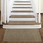Bullnosed Carpet Stair Tread Cover 14Pcs+Landing Mat Set Self adhensive PURE ERA