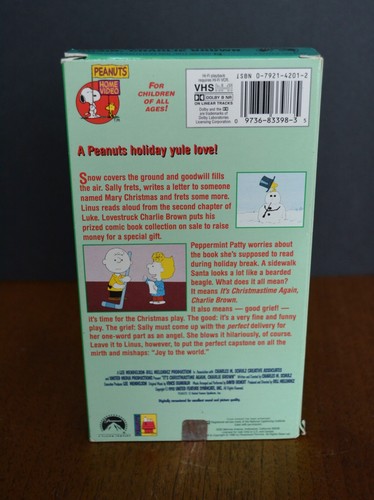VTG 1985 CHARLIE BROWN CHRISTMAS TIME AGAIN VHS (2) ORIGINAL RELEASE - Picture 10 of 14