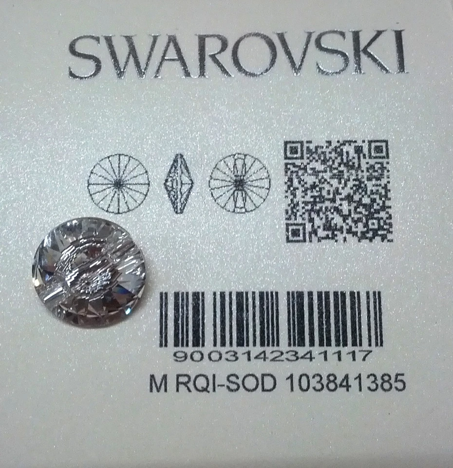 Bottone Swarovski Bottone gioiello 10 - 12 - 14 - 16 - 18 - 23 - 27 mm