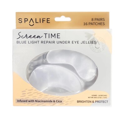 Spalife Screen Time Blue Light Repair Under Eye Jellies 8 Pairs New In Box