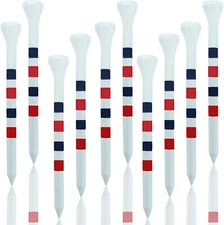 100 3 1/4" 3.25 Pride Evolution American USA Striped Flag Colors Golf Tees
