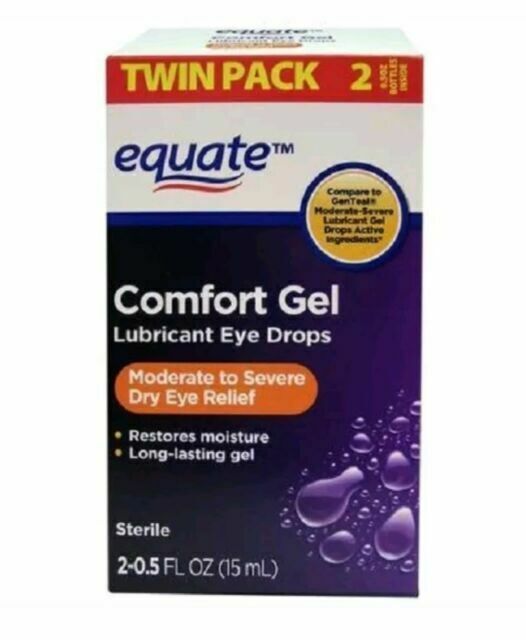 Equate Comfort Gel Lubricant Eye Drops, 0.5oz. - 2 Pack for sale online |  eBay