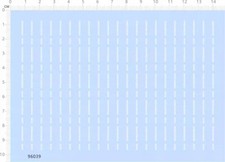 1/350 Ship Model Draught line numeral waterline Markings Water Slide Decal White