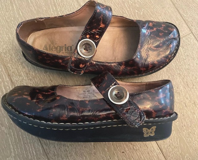 Alegria Womens Shoes Mary Janes Leopard Print Size 10.5/41 | eBay