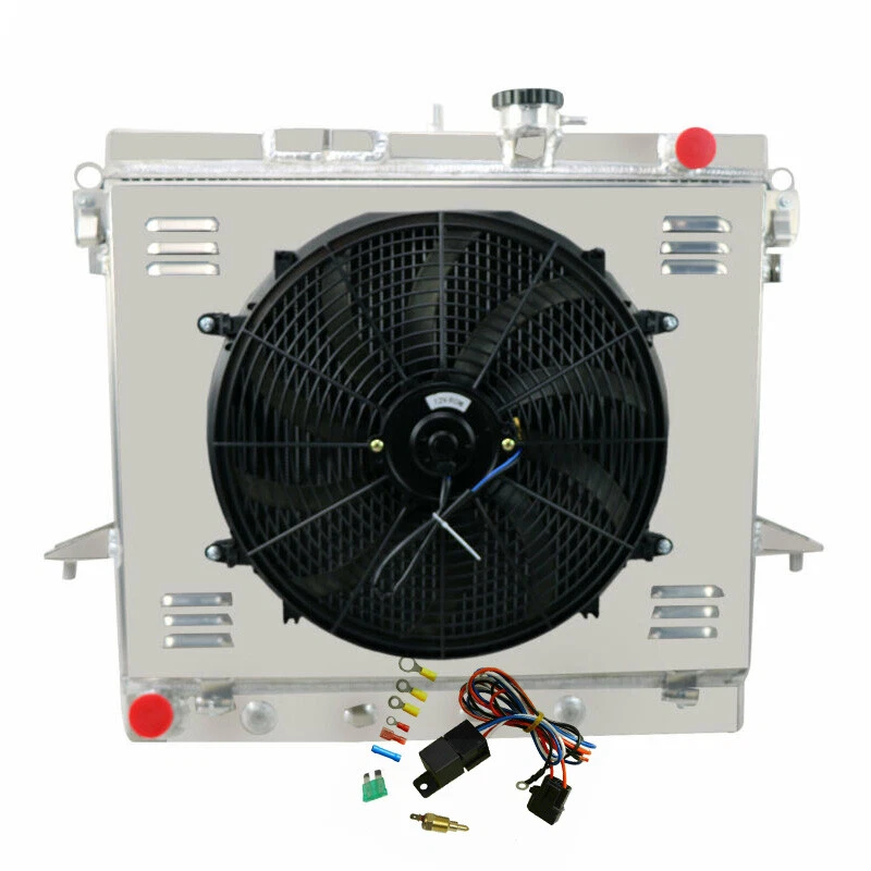 Ventilador de cubierta de radiador Fit 2006-2012 08 2010 Chevy Colorado GMC Canyon Hummer 3 filas Foto 2 de 4