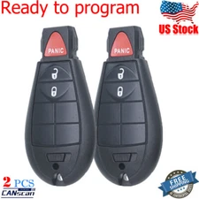 2 For 2014 2015 2016 2017 2018~2023 Jeep Cherokee Remote Key Fob GQ4-53T 4A Chip