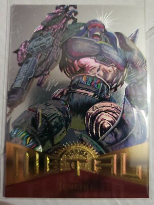 Junkpile #48 (1995, Marvel Metal Fleer) SILVER FLASHERS ''Base Parallel''