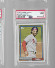 2021 Topps Update 1992 Topps Redux Bryce Harper #T92-35 PSA 9 PHILLIES