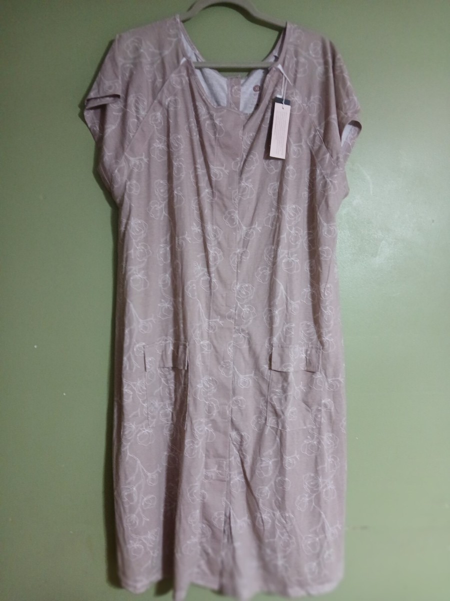 Kindred Bravely 1X 2X Labor Delivery Maternity Nursing Hospital Gown Lilac  Bloom