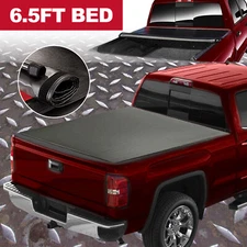 6.5FT Soft Roll-Up Tonneau Cover for 07-13 Silverado/Sierra 1500 2500HD 3500HD