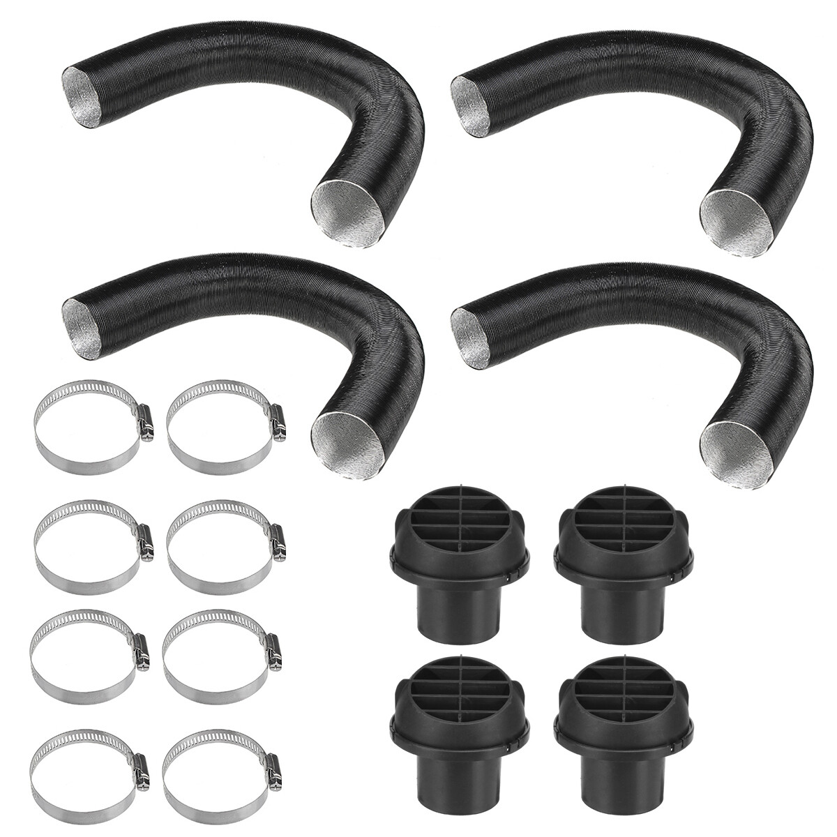 Luftansaugrohr Für Standheizungen - Flexibles Aluminiumrohr 42mm Für Webasto & Eberspacher