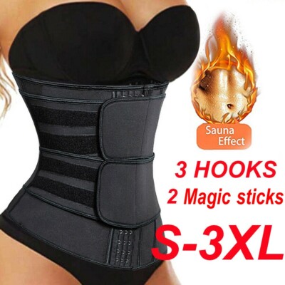 Extreme Sweat Body Shaper Waist Trainer Cincher Corset Double-Pull Control Belts