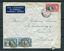Lupo Letter Trinidad & Tobago 6+60 Cents MiF to Holland - b7006