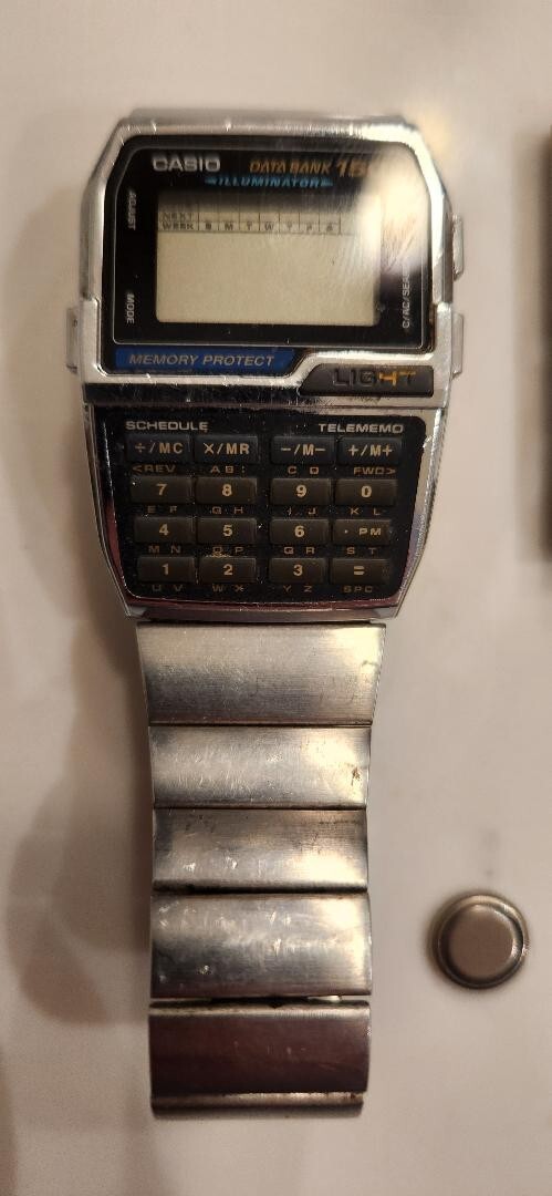 Casio Telememo Men Silver Watch - Dbc-1500 for sale online Casio Telememo Men Silver Watch - Dbc-1500 for sale online