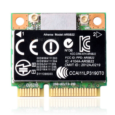 Atheros AR5B22 abgn Wireless Bluetooth 4 PCIe Half Siz Mini AR9462 HP 676786-001