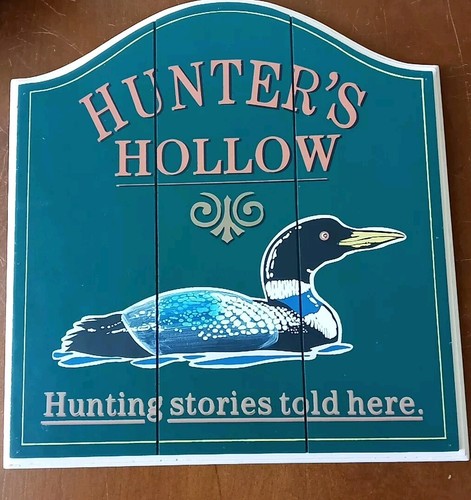 Wood Wall / Table Duck Hunting Painted Signage Decor Rustic