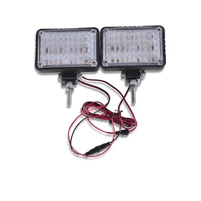 24v Clear Lens LED Strobe Flashing Lights Beacons For Lorry Trucks Car Lamps