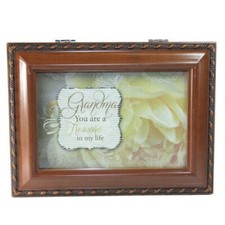 Cottage Garden Large Woodgrain Music Box MB1854 Grandma