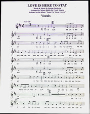 Frank Sinatra - Love Is Here to Stay - Full Big Band Vocal Chart Riddle